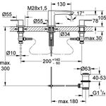 Grohe 3-Loch-WTbatt. EUROSTYLE COSMOPOL DN 15 chr