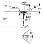Grohe EH-WTbatt EUROCUBE 1/2Zoll S-Size m EcoJoy chr