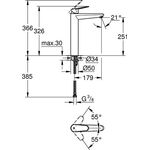 Grohe EH-WTbatt EURODISC C 1/2Zoll XL-Size chr
