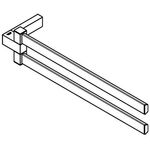 Grohe Handtuchhalter SELECTION CUBE 400mm 2-armig schwb chr