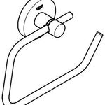 Grohe WC-Papierhalter ESSENTIALS o Deckel Nickel poliert