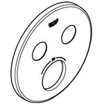 Grohe Rosette SMARTCONTROL chrom, rund, für UP-THM mit 2 ASV