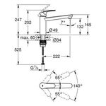 Grohe EH-Spültischbatterie EUROSMART 1/2Zoll mi-ho Ala chr