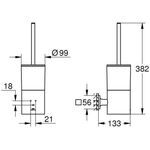 Grohe WC-Bürstengarnitur ALLURE Wd-Mont co sun gebü