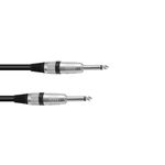 OMNITRONIC Lautsprecherkabel Klinke 2x1,5 1,5m sw