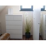 EUROPALMS Jasmingras, Kunstpflanze, weiß, 130 cm