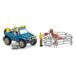 Schleich Geländewagen mit Dino-Außenposten