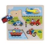 Beeboo Einlegepuzzle Verkehr Sound,6-teilig, 1 Stück