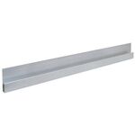Alu h-Kartätsche L.1200mm m.Verstärkungswulst Alu.1,6mm