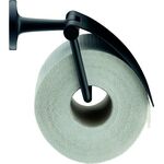 Duravit Papierrollenhalter STARCK T mit Deckel schwarz matt