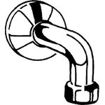 Grohe Abgangsbogen Mutter 1 1/2"x1 1/4" AG chr