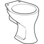 Geberit Stand-Flachspül-WC BAMBINI Abgang horizontal weiß KT
