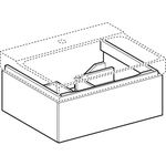 Geberit Waschtischunterschrank XENO² 580x220x462mm Lack hochglänzend/weiß