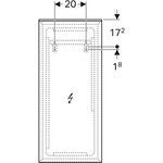 Geberit Lichtspiegel XENO² 400x910x55mm