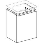 Geberit HWB-Unterschrank SMYLE Square 492x617x406mm TA re La sandgrau hgl