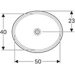 Geberit Unterbauwaschtisch VariForm ov 560x460mm o HL ohne Überlauf weiß