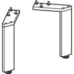 Geberit Möbelfuß SMYLE Square 2 Stück, verchromt Höhe 180mm