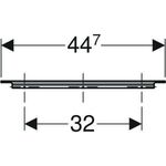 Geberit Möbelgriff iCon 447x19x33mm verchromt