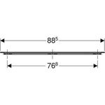 Geberit Möbelgriff iCon 885x19x33mm weiß matt