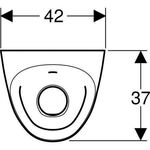 Geberit Urinal TAMINA für UP-Steuerung