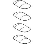 Geberit Puffer für WC-Sitz, 3/7mm