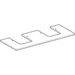 Geberit Waschtischplatte ONE Auss 2-f 1200x20x470mm Marmoroptik sw ma