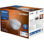 Duravit Wand-WC-Set ARCHITEC RIMLESS tief, 365x575mm weiß