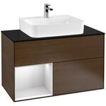 V&B Waschtischunterschrank FINION 1000x603x501mm Regalele. wh ma Wln ven
