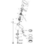 HG Einhebel-Waschtischmischer FOCUS 70 DN 15 mit Push-Open Ablaufgarnitur chrom