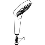 HG Handbrause Croma Select S Multi DN 15 weiß/chrom