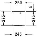 Duravit Halbsäule HAPPY D.2 180x250mm weiß WG