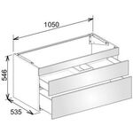 Keuco Waschtischunterbau EDITION 400 1050x546x535mm ant