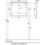 V&B Spiegel MORE TO SEE 900x750x50/130mm