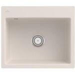 V&B Einbauspüle SUBWAY 60 S FLAT 565x475mm Handbet. crema