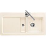 Subway 60 flat Spüle Becken rechts 965 x 475 mm ChroCeramicplus