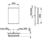 Keuco Spiegelschrank ROYAL MODULAR 2.0 Breite 600mm Höhe 900mm Tiefe 160mm