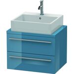 Duravit Konsolenunterschrank X-LARGE 440x600x478mm stone blue hochglanz