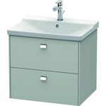 Duravit Waschtischunterbau BRIOSO Griffe chr 561x620x479mm betongrau matt