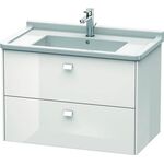Duravit Waschtischunterbau BRIOSO Griffe Frontfarbe 563x820x469mm we hgl