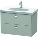 Duravit Waschtischunterbau BRIOSO Griffe chr 563x820x469mm betongrau matt
