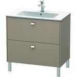 Duravit Waschtischunterbau BRIOSO Griffe chrom 683x820x479mm leinen