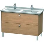 Duravit WT-Unterbau BRIOSO COMPACT Griffe chr 693x1220x469mm europ. eiche