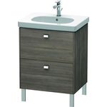 Duravit Waschtischunterbau BRIOSO Griffe chrom 693x620x469mm pine terra