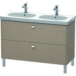 Duravit Waschtischunterbau BRIOSO Griffe chrom 693x1170x469mm leinen