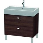 Duravit Waschtischunterbau BRIOSO Griffe chr 570x784x459mm kastanie dunkel