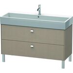 Duravit Waschtischunterbau BRIOSO Griffe chrom 570x1184x459mm leinen