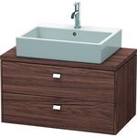 Duravit Konsolenunterschrank BRIOSO Griffe chr 442x820x480mm nussbaum dunkel