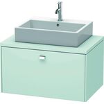 Duravit Konsolenunterschrank BRIOSO Griff chrom 442x820x550mm lichtblau matt
