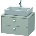 Duravit Konsolenunterschrank BRIOSO Griffe chr 442x720x550mm betongrau matt