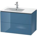 Duravit Waschtischunterbau L-CUBE 550x820x481mm Be li stone blue hochglanz